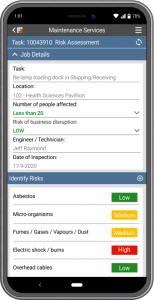 mobile inspections TRIRIGA