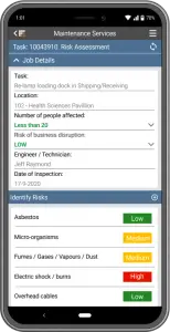 mobile inspections TRIRIGA
