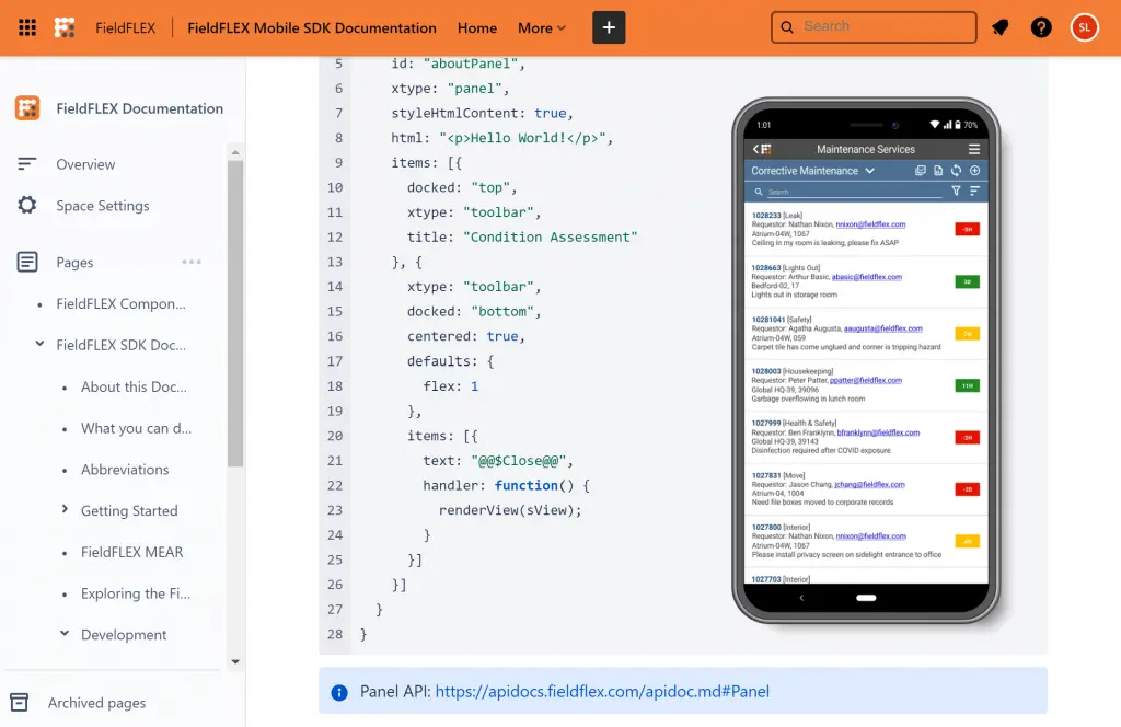 FieldFLEX Mobile Software Development Kit (SDK)